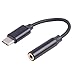 Produktbild Wokee 1x USB C auf 3,5 mm Audio Klinkenstecker Buchse Adapter Kabel Aux + Kopfhörerbuchse Fr Google Pixel 2 2XL-USB C auf Klinke Typ C auf 3.5 mm Jack Kopfhörer Adapter