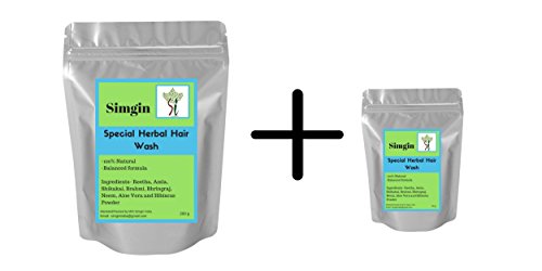 Simgin Special Herbal Hair Wash- Amla reetha shikakai and many more hair friendly ingredients. (Limited period offer- Buy 200g and get 50g free.) OFFER VALID TILL STOCK LASTS!!!! RS.389 (60.00% Off) - Amazon Simgin Special Herbal Hair Wash- Amla reetha shikakai and many more hair friendly ingredients. (Limited period offer- Buy 200g and get 50g free.) OFFER VALID TILL STOCK LASTS!!!! RS.389 (60.00% Off) - Amazon