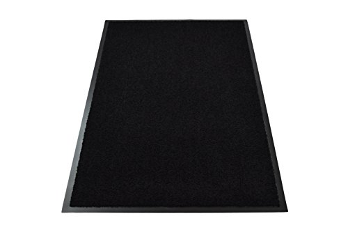 Premium Fußmatte in attraktiver Optik , Schmutzfangmatte, Fußabtreter, Türmatte 40x60cm oder 80x120cm, Matte, Schmutz-Fang-Matte, Sauber-Lauf-Matte, Fußmatte 4060cm oder 80120cm, Fuß-Matte, Waschmaschinen geeignet und Anti-Allergisch, für Restaurants, Gaststätten und Hotels (40 x 60 cm, schwarz) - 5
