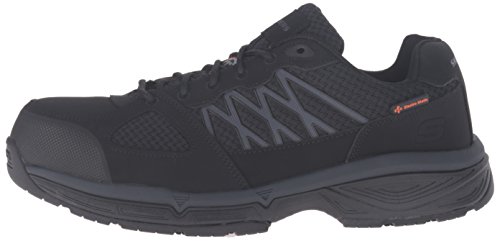Skechers for Work Men's Conroe Searcy Work Shoe, Black, 7 M US