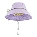 Produktbild Frauen-Sommer-11cm Wide Brim Faltbare Bowknot Netz-Innen Adjustable Sonnenhut für Strand Angeln Regard