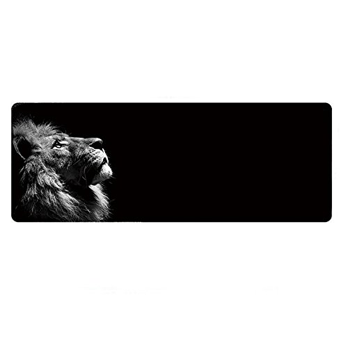 Extended Gaming Mouse Pad Lion Alfombrilla de rat  n Tama  o XL grande  800  x 300  x 3  mm        eu  insmax resistente       Alfombrilla de rat  n  con base de goma antideslizante  especial superficie texturizada       Extra regalo impermeable bolsas de cord  n