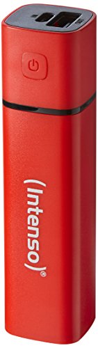 Intenso Powerbank P2600 externes Ladegerät (2600mAh, für Smartphone/Tablet PC/MP3 Player/Digitalkamera) rot