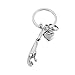 Produktbild A~LICE&YSK& Edelstahl Keychain Mann und Frau mit Keychain Creative Leopard geformte Keyring Auto Keychain Pendant,A