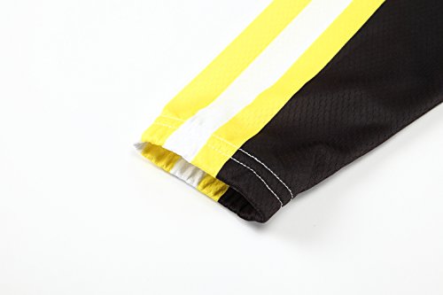 [Größe:S-5XL][option:Trägerhose,3D 2.8cm Sitzpolster] Fahrrad Trikot Langarm Radhose Radtrikot Fahrradbekleidung Herren Männer Hemd mit lange Ärmeln Set Cycling OutdoorTrikots Windjacke Neue - 5