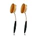 Tonsee 10Pcs Luxry Plating Pro Foundation Brush Set Powder Blusher Toothbrush Curve Cosmetic Makeup Tool
