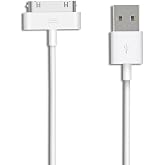 30 Pin Şarj Kablosu iPhone 4/4s, iPad 1./2nd/3rd Gen, iPod Touch/Nano Classic, USB Senkronizasyon ve Şarj Kablosu (1'li Paket