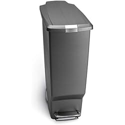 Simplehuman CW1363 CUBO ESTRECHO 40 L Gris, Plastique