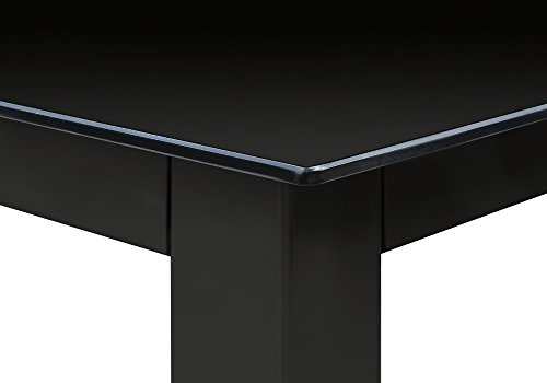 Alu Sitzgruppe 8+1 Schwarz Sitzgarnitur Gartengarnitur Tischplatte aus Glas + klappbare und neigbare Stühle