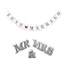 Produktbild Dekoration Hochzeit aus Holz, Mr & Mrs Holz Buchstaben mit Just Married Hochzeit Banner Tortenstecker mit Love Birds Tortentopper Tortenaufsatz Hochzeitsgeschenk Hochzeit Jahrestag Torte