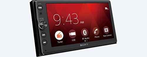 Sony XAV-AX100 16,3 cm (6,4 Zoll) Media Receiver (mit Bluetooth, Apple CarPlay und Android Auto, Navigation, Spotify, 2 DIN Autoradio)