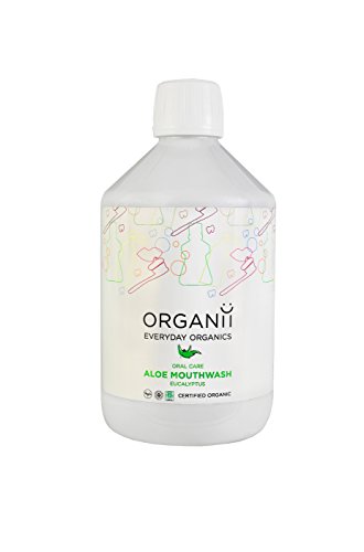 Organii Oral Care Aloe Mouthwash, Eucalyptus 500 ml