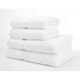 TreeWool Pack of 6, Mirage 100% Cotton Face Cloth, White