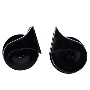 AUTOPOWERZ Horn Set of 2 for Universal for Bikes, scooty, Cars etc. (Black)