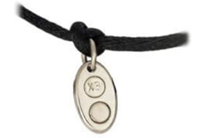 ENERGETIX-4YOU Positive Energy Magnetic Pendant Magnetic Plate Energetix 4you 419 Plain Silver Magnetix BIOQUANTICA 14 x 7 mm, Stainless steel, nickel-free, No Gemstone