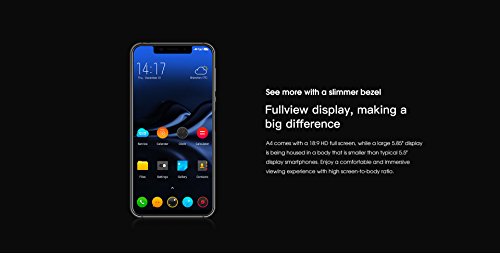 ELEPHONE A4 - 5,85 Zoll HD + (19: 9 Notch-Bildschirm) Android 8.1 4G Smartphone, MT6739 Quad-Core 1,5 GHz 3 GB + 16 GB, 5MP + 13MP Dual-Kamera, 3000mAh Akku - Gold