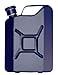 Produktbild Outdoor Saxx® - Edelstahl Flachmann Sprit Benzin-Kanister Optik | Taschen-Flasche Trink-Flasche für Whiskey Schnaps in Geschenk-Box | 150ml blau