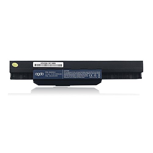 AGDA®6 Cell Laptop Battery for ASUS A32-K53 A42-K53 K53 K53E K84L P54 X53S X53E 10.8v 5200mah 56WH Black 18 month warranty