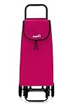carro 4 ruedas agricola Solapa ribeteada Garmol 218G4 Travel C698 Carro de Compra 4 Ruedas, Tela, Granate, 40x27x105 cm