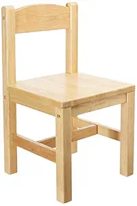 Brainsmith Wooden Chair for Kids (3-8 Years), Light, Sturdy and Durable Multipurpose Chair with Back Support for Preschools and Kids Activity Rooms, Natural