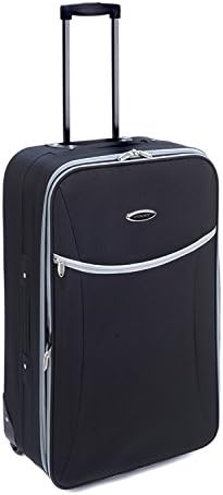 Constellation LG00265BLKSAMIL Eva Rome 3 Piece Suitcase Set, 16/20/28”, Black