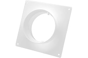 H&C VENT Wandflansch für Klima & Lüftungssystem (Ø 100mm, Ohne Ventil, Wand) - Wand Flansch, Rohrverbinder & Wandanschluss - Schlauch Adapter für Abluftschlauch, Lüftungsschlauch, Klimaanlage