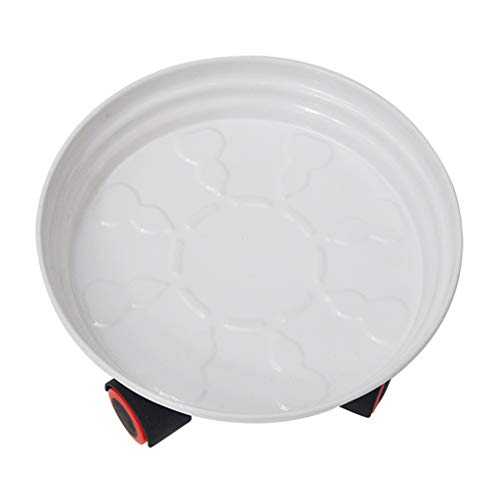 Preisvergleich Produktbild GZYQYIHJB Pflanzenpalette TopfpflanzenträGer Mit RäDern Runde Blumentopf-Trolley-RollbehäLter des Runden Topfgestells Mobiler Im Freien 8 Rad Innendurchmesser 46.5 Last 200kg
