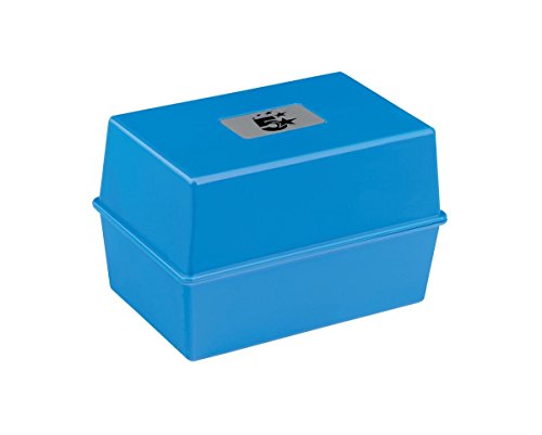 Index Card Box Blue Capacity 250 Cards 5x3in 76x127mm 5 Star - Hunt