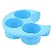 Produktbild Garosa Werkzeug-Mahlzeit-Maß-Behälter-Plastikabschnitt-Kontrollwerkzeug-Platten-Gewichtsverlust-Diät-Steuerwerkzeug-Küche, die das Essen kocht(Blau)