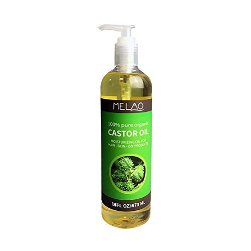 CWeep Organic Castor Oil 16oz, Cold-Pressed, 100% Pure, Hexane-Free Castor Oil Moisturizing & Healing, for Hair Growth,Skin, Hair Care, Eyelashes-Caster Oil Eyelash Growth Serum Free