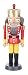 Produktbild Nussknacker Figur König rot-gelb, mit goldenem Zepter, von DREGENO SEIFFEN 19,5 cm – Original erzgebirgische Handarbeit, Weihnachts-Dekoration
