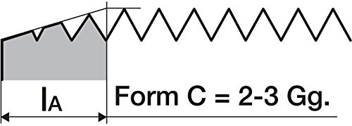 PROMAT 867280 Maschinengewindebohrer M10 HSS-E DIN371 35Grad RSP PROMAT Blauring - 3