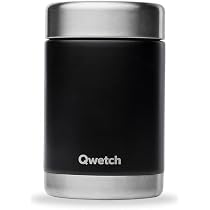 Boîte Repas Isotherme QWETCH - Inox 340ml - Garde 5h Chaud / 7h Froid - Sans BPA - Pour Bureau
