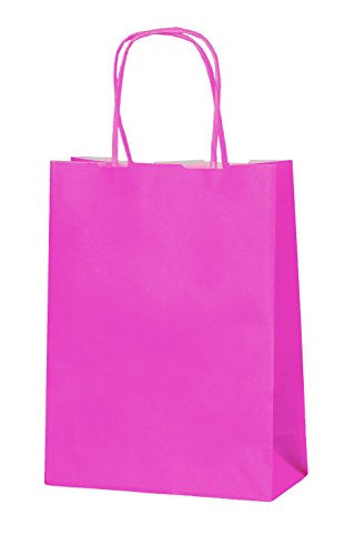 10 Hellgrün Papierpartytüten mit Griffen – Wählen Sie Ihre Größe und Farbe - 9