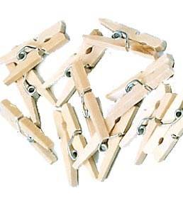 Mini-Holz-Wäscheklammern, Größe: ca. 2,5 cm, ca. 100 St