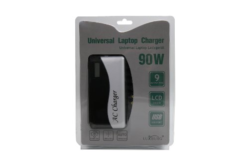 Hochwertiges Original Universalnetzteil im ultraflachen Design 90Watt 12V-20V für ACER, Sony, Fujitsu, Toshiba, NEC, GreatWall, HP/Compaq, Dell, IBM, ASUS, Samsung, LG, Medion, Delta mit USB Anschluss. Von e-port24®. - 5