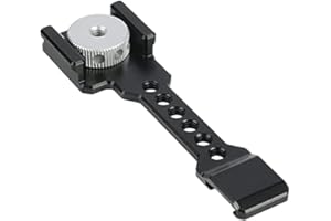 NICEYRIG Arca Swiss - Morsetto a sgancio rapido con barra di estensione per slitta fredda, DSLR Mirrorless fotocamera Shoe staffa per microfono luce video - 433