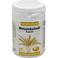 Preisvergleich Produktbild WEIZENKEIMÖL Kapseln Bio-Diät 100 St Kapseln