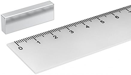 neodym – Set of 5 Neodymium Magnets with form of Prism (30 x 10 x 5 mm, Coated Neodymium, NiCuNi, N45)