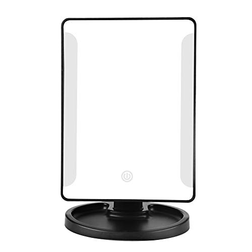 Aiqulai Espejo de Maquillaje Iluminado - Espejo de Maquillaje con luz para encimera, Espejo retrovisor de Belleza para Mesa, Viajes, Afeitar, apósito