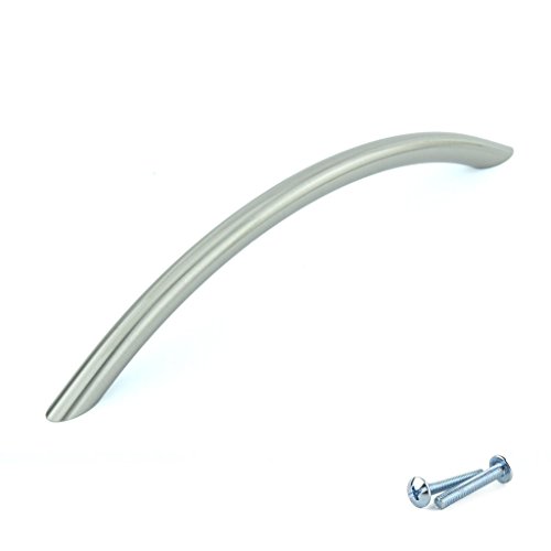 Preisvergleich Produktbild M4TEC Stangengriff Möbelgriff Schlafzimmer Schranktür Küchenschrank Bogen Bügelgriff Edelstahl. N8 Serie: 128 mm BA