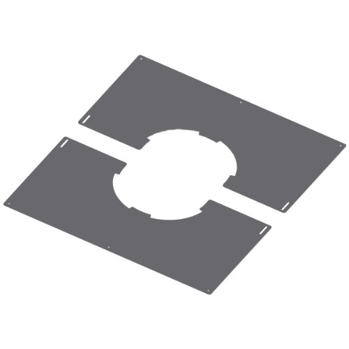 Preisvergleich Produktbild Edelstahl Blende 2teilig eckig