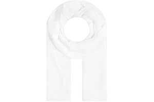 Majea Tuch Lima schmal geschnittenes Damen-Halstuch uni Schal einfarbig Sommerschal Sommer Halstuch (880010)