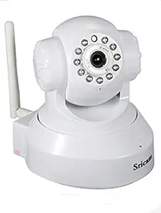 Sricam SP Series Wireless HD IP WiFi CCTV [Watch Live Demo Right Now] Indoor Security Camera (Support Upto 128 GB SD Card) (White Color)