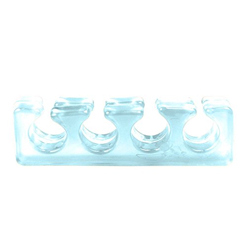 SZTARA Reusable Girls Toe Separator Chic Round Shape Silicone Manicure Pedicure Nail Art Care Tool Light Blue