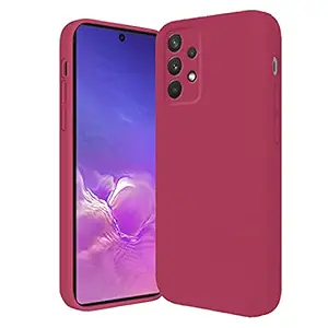 Cases Compatible with Samsung A32 4g Case Samsung Galaxy A32 5g Phone Case Silicone Shockproof Full Protective Case (Dark Red, Samsung A32 4g)