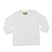 Larkwood Baby Unisex Plain Long Sleeve T-Shirt (6-12) (White)