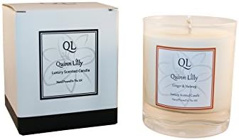 Luxury Large Scented Candles By Quinn Lilly – Ginger &amp; Nutmeg Soy Jar 30cl – size 92x73mm