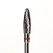 Carbide Barrel Bit for Nail AW-H0413-P Manicure Pedicure Nail Drill Set (Fine Cone)