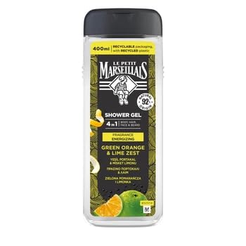Le Petit Marseillais Men Yeşil Portakal ve Misket Limonu Duş Jeli 400 Mililitre